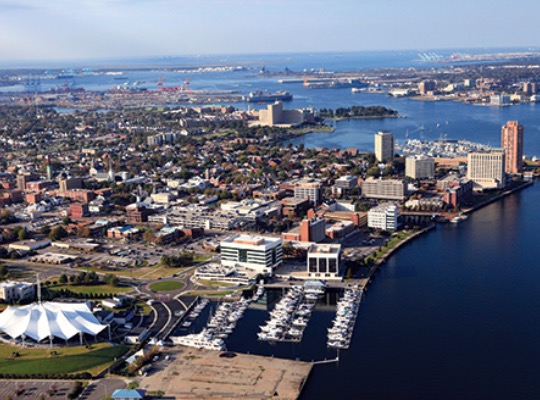 Portsmouth Waterfront Aerial
